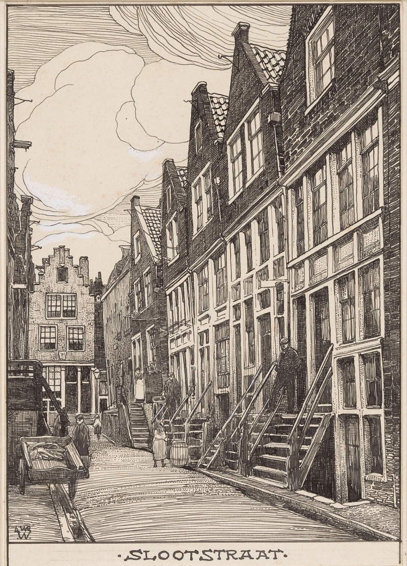 Willem Wenckebach - De Slootstraat te Amsterdam
