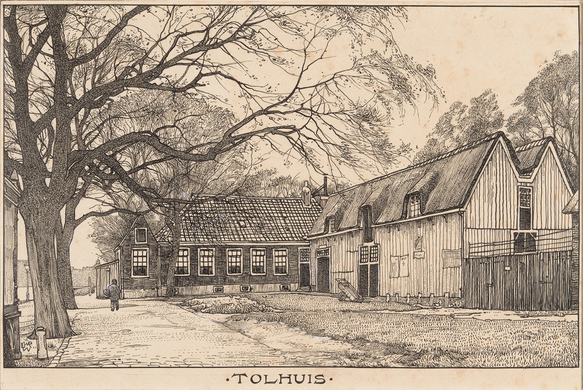 Willem Wenckebach - Het Tolhuis aan de Buiksloterweg te Amsterdam (overzijde van het IJ)
