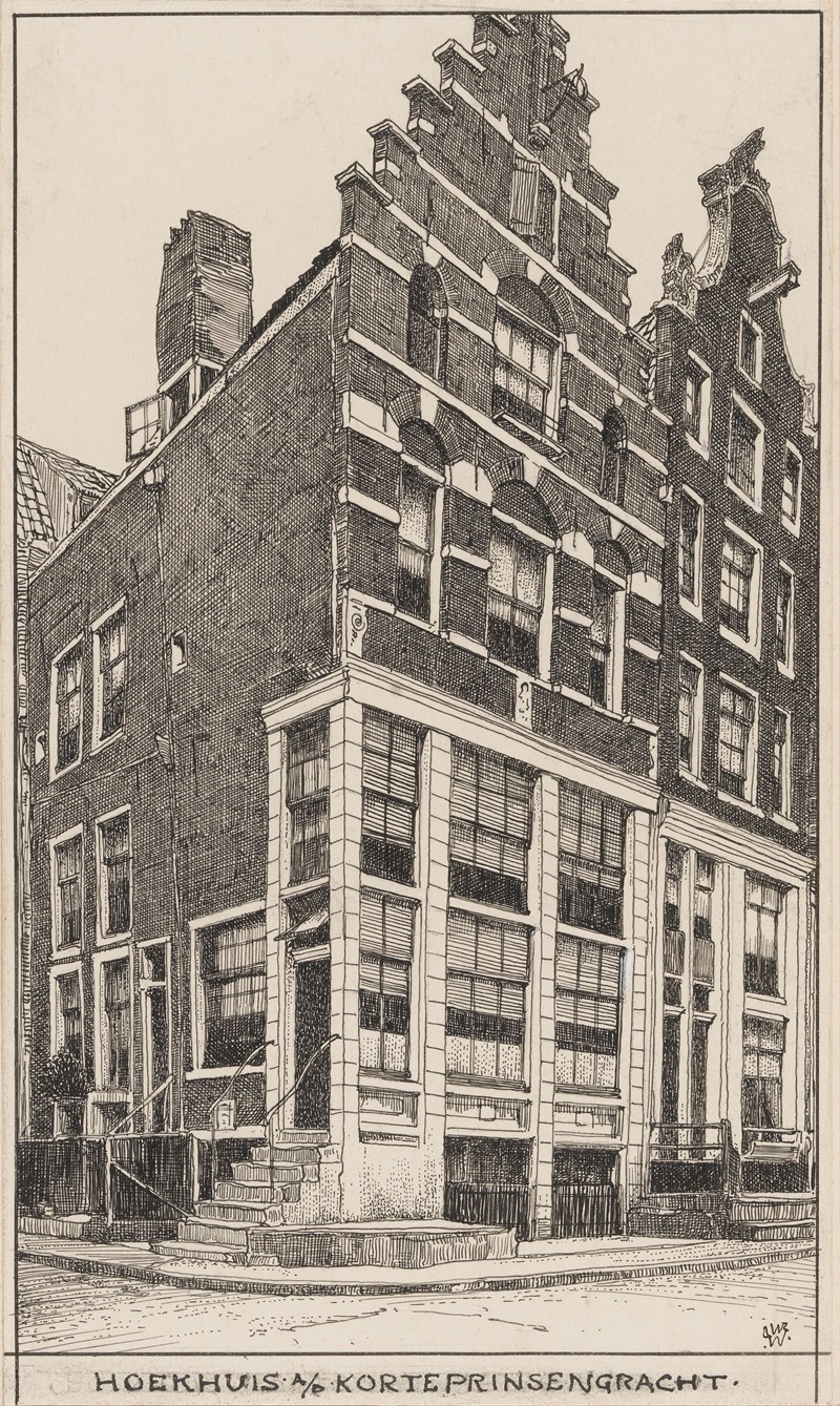 Willem Wenckebach - Hoekhuis aan de Korte Prinsengracht