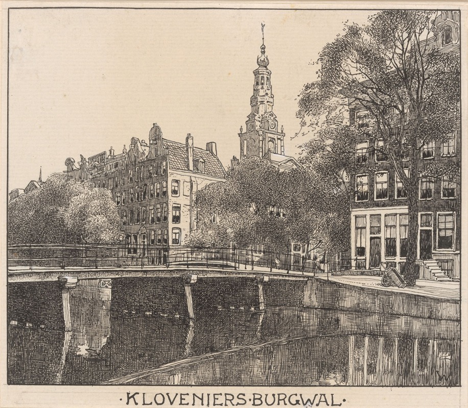 Willem Wenckebach - Kloveniers Burgwal te Amsterdam