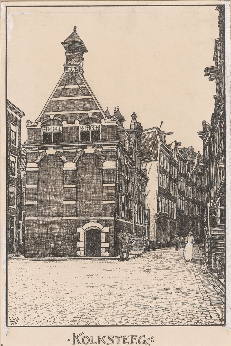 Willem Wenckebach - Kolksteeg te Amsterdam