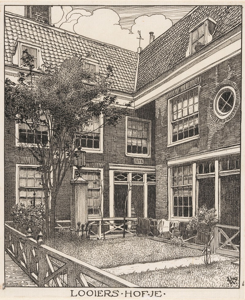 Willem Wenckebach - Looiers Hofje te Amsterdam