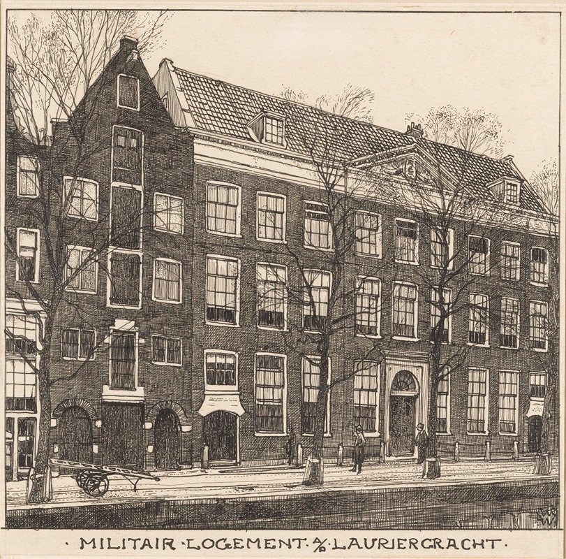 Willem Wenckebach - Militair logement aan de Lauriergracht te Amsterdam