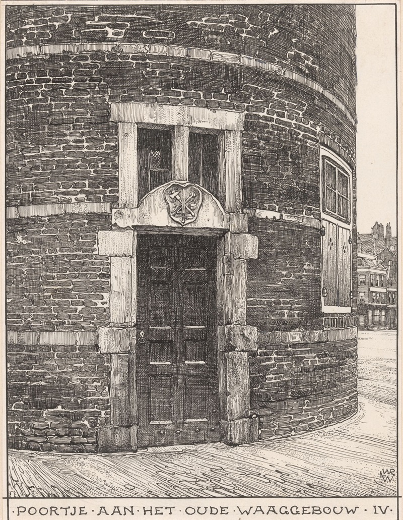 Willem Wenckebach - Poortje aan het oude Waaggebouw te Amsterdam