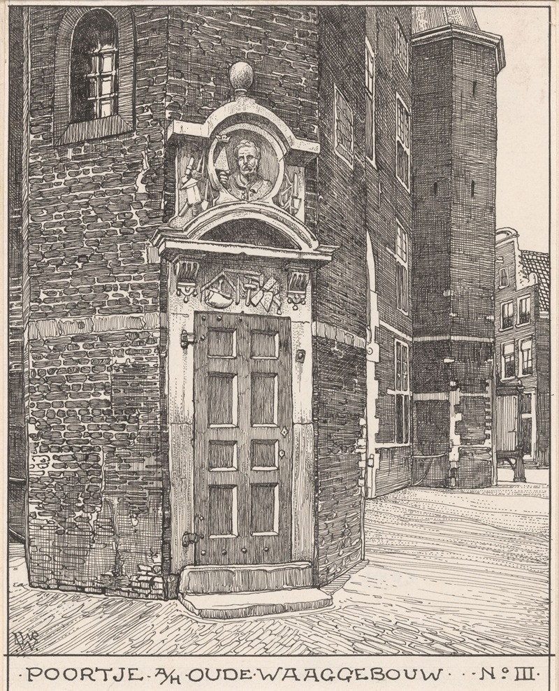 Willem Wenckebach - Poortje aan het Oude Waaggebouw