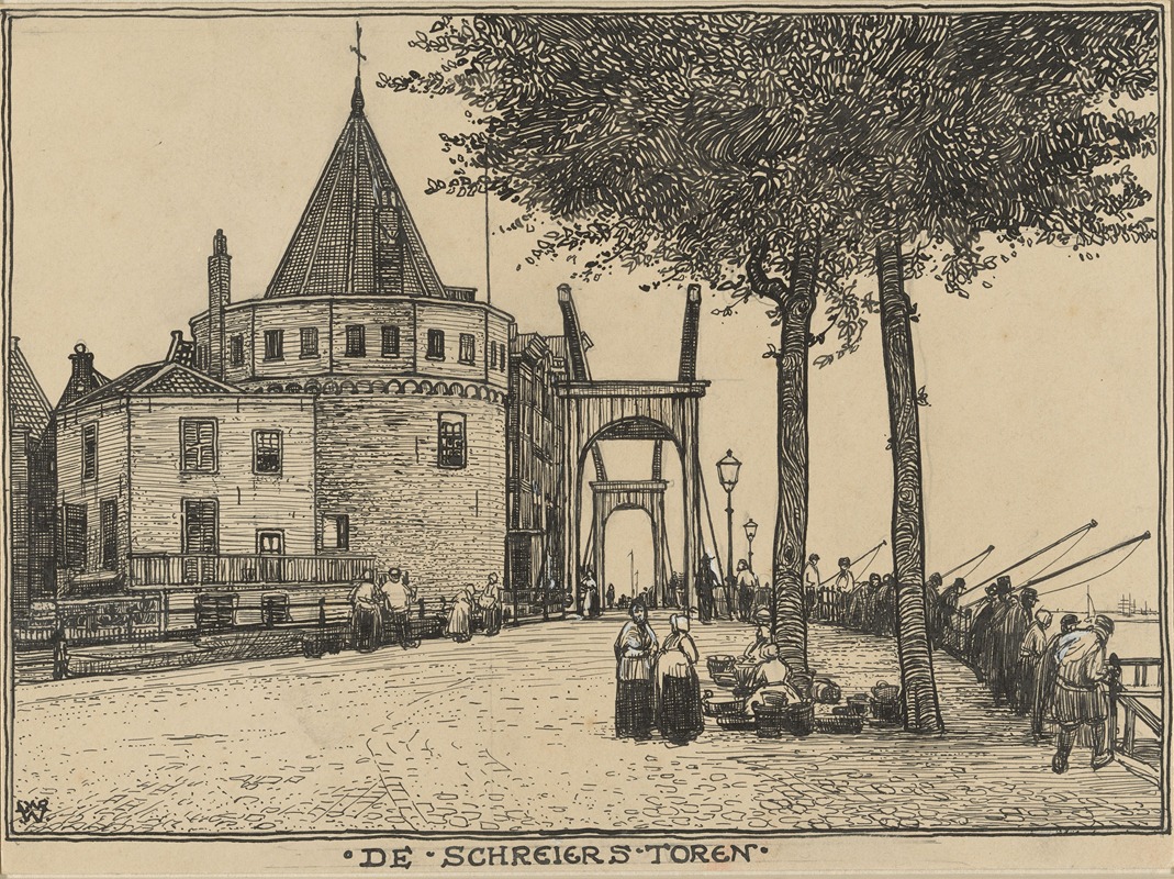 Willem Wenckebach - Schreiers toren te Amsterdam