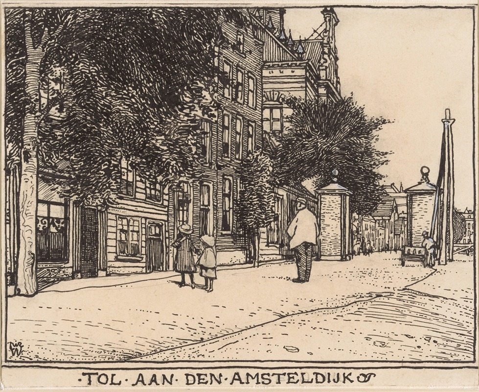 Willem Wenckebach - Tol aan den Amsteldijk te Amsterdam