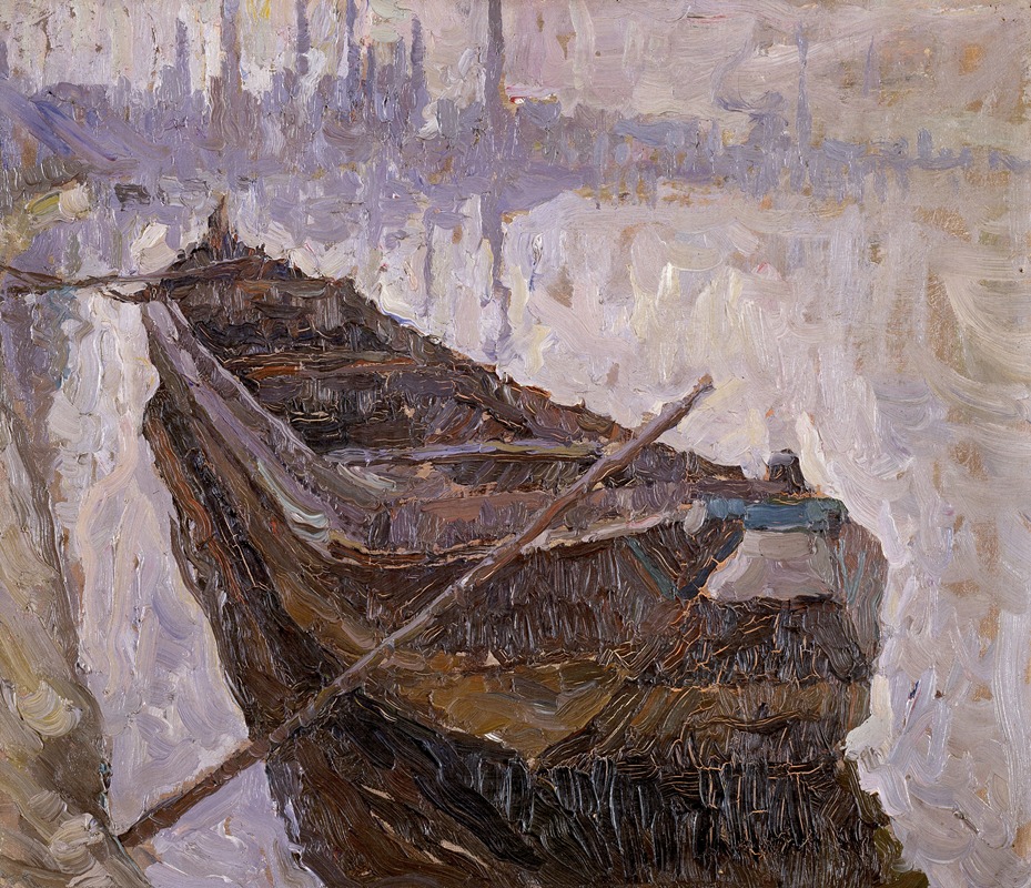Albert Baertsoen - Boat on the Meuse