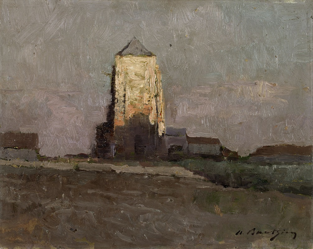 Albert Baertsoen - The Church of Mariakerke (Ostend)