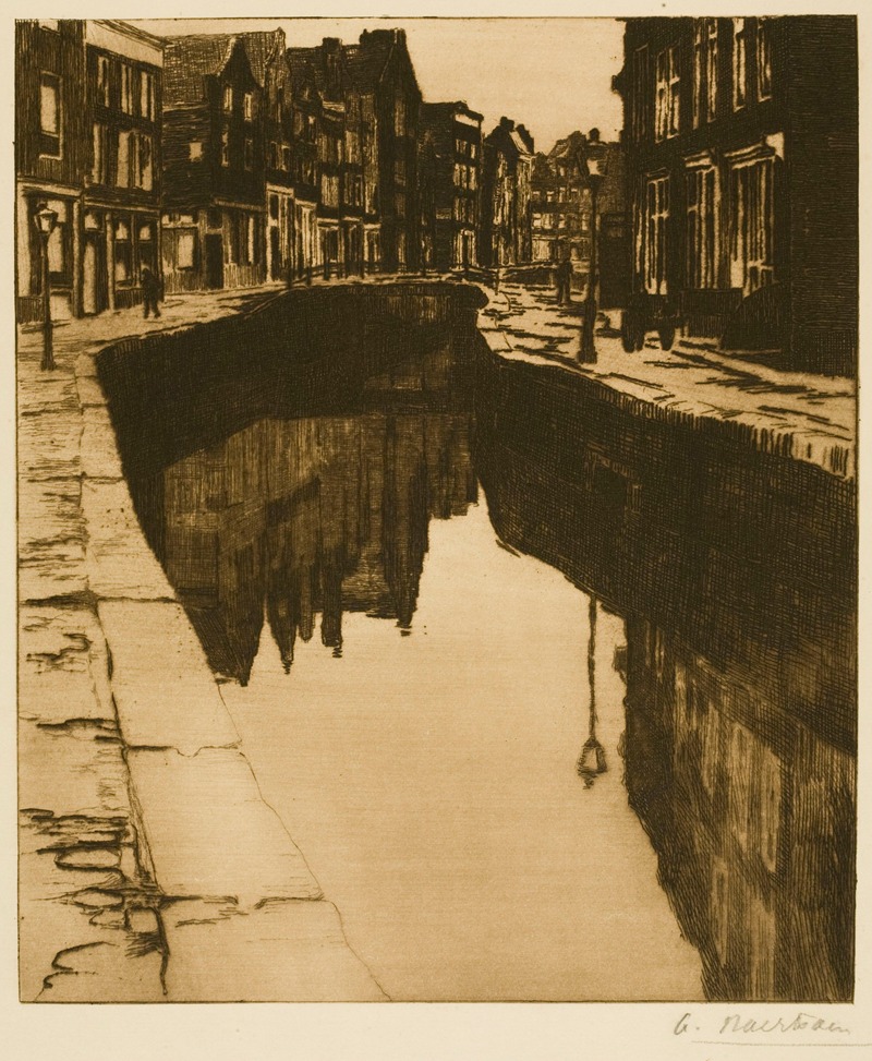 Albert Baertsoen - The Kromboomssloot in Amsterdam (II)