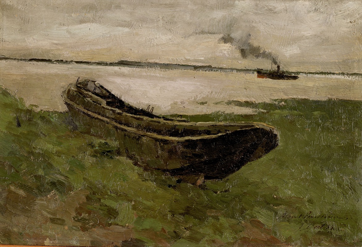 Albert Baertsoen - The River Scheldt at Doel
