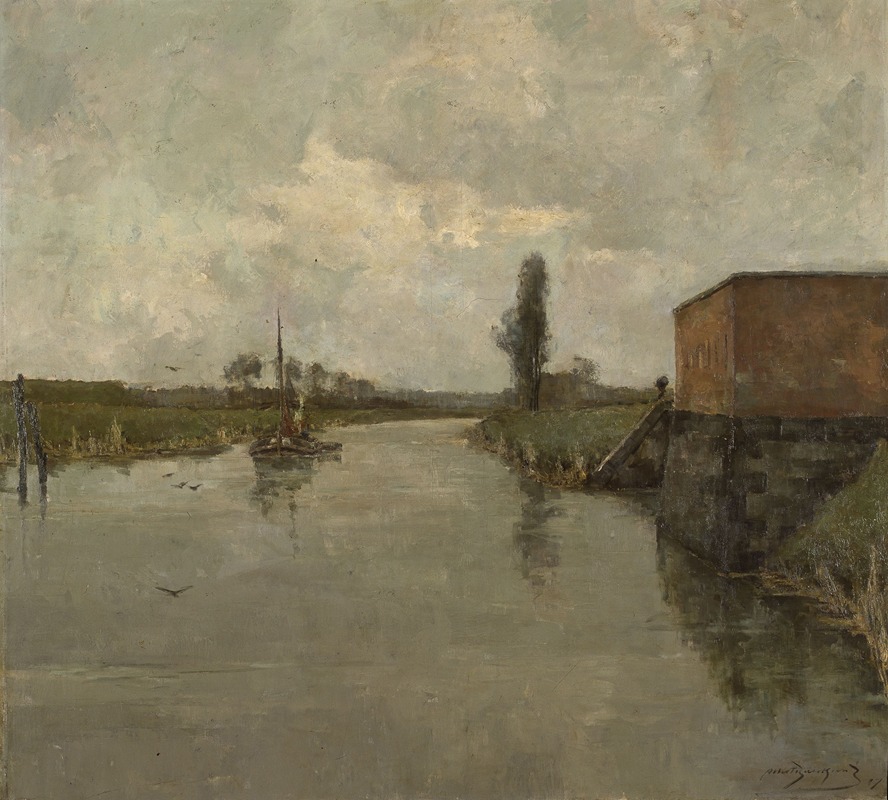 Albert Baertsoen - View of the Surroundings of Dendermonde