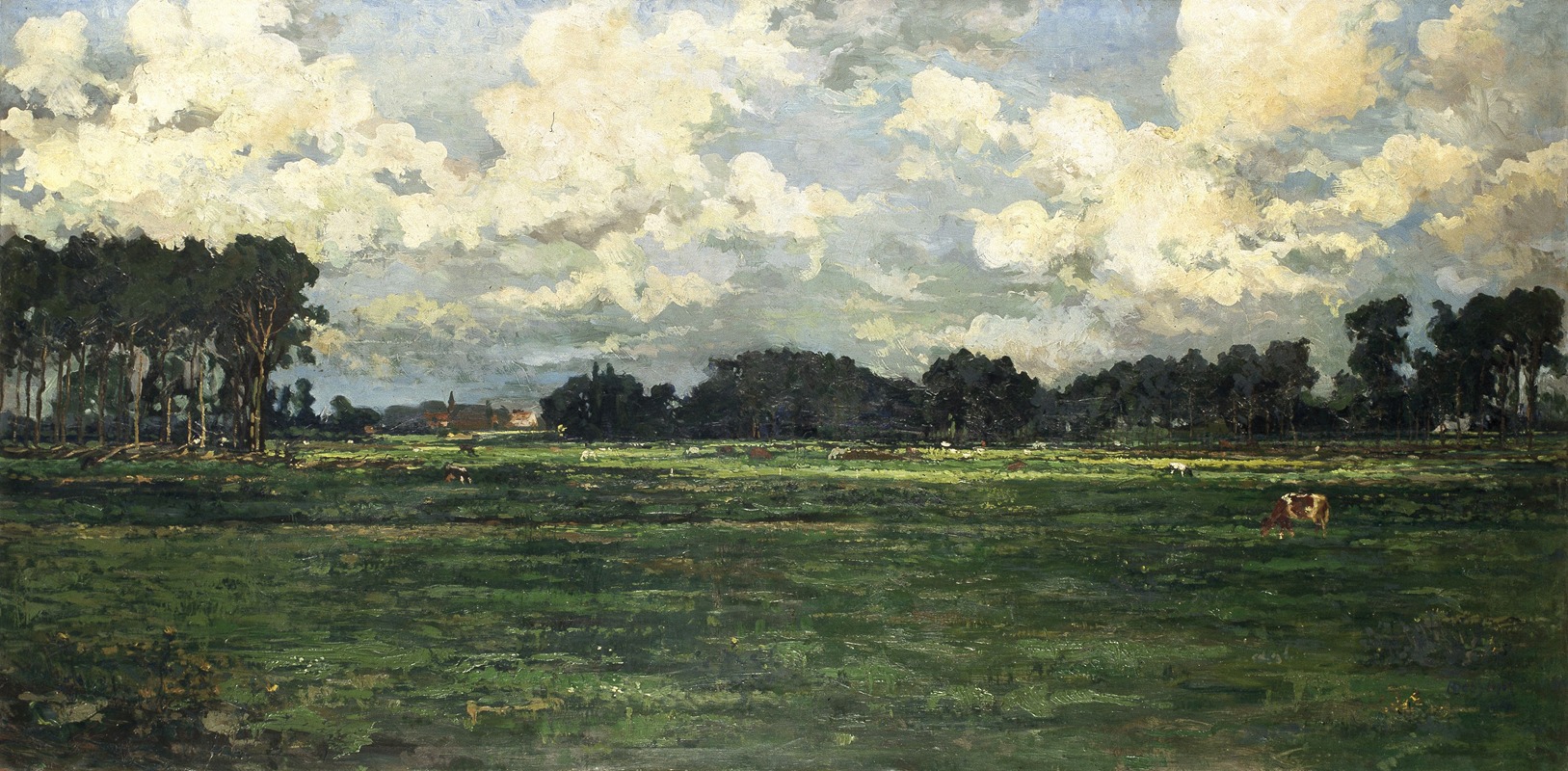 Alfons Dessenis - Landscape of the River Lys at Sint-Martens-Latem