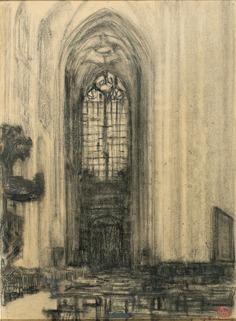 Alfred Delaunois - Interior of Saint-Peter’s Church in Louvain