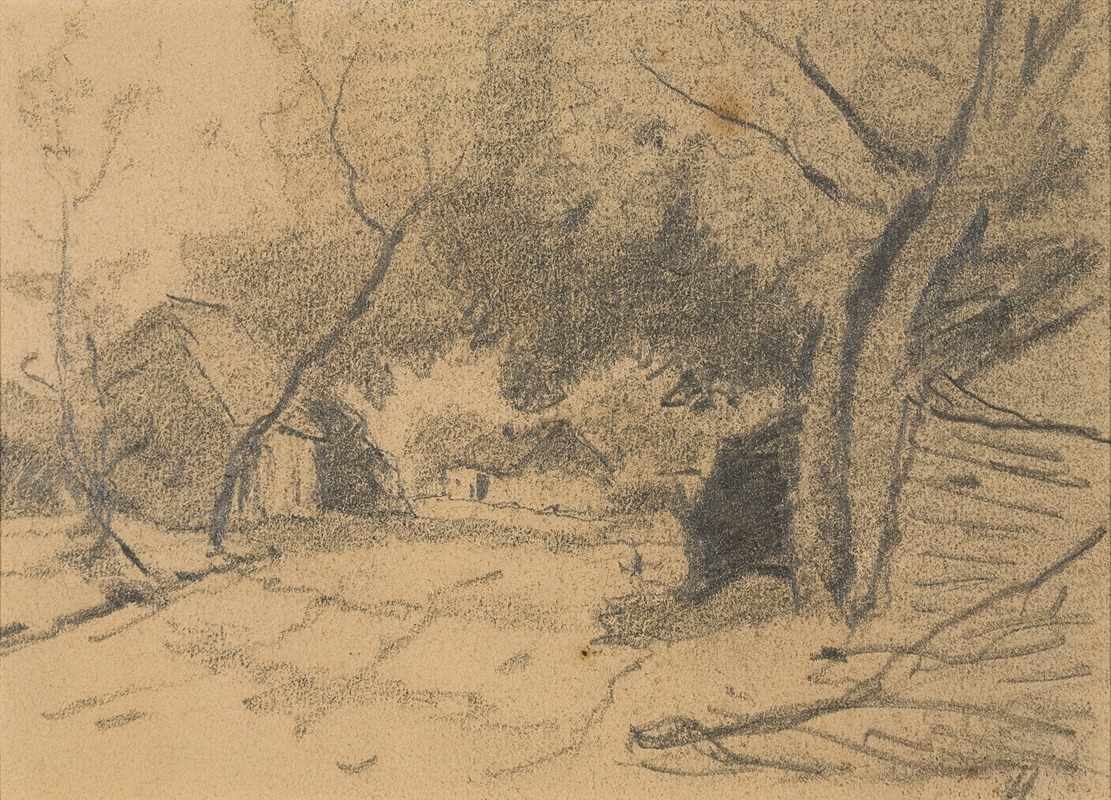 Alphonse Asselbergs - Village-view (study)