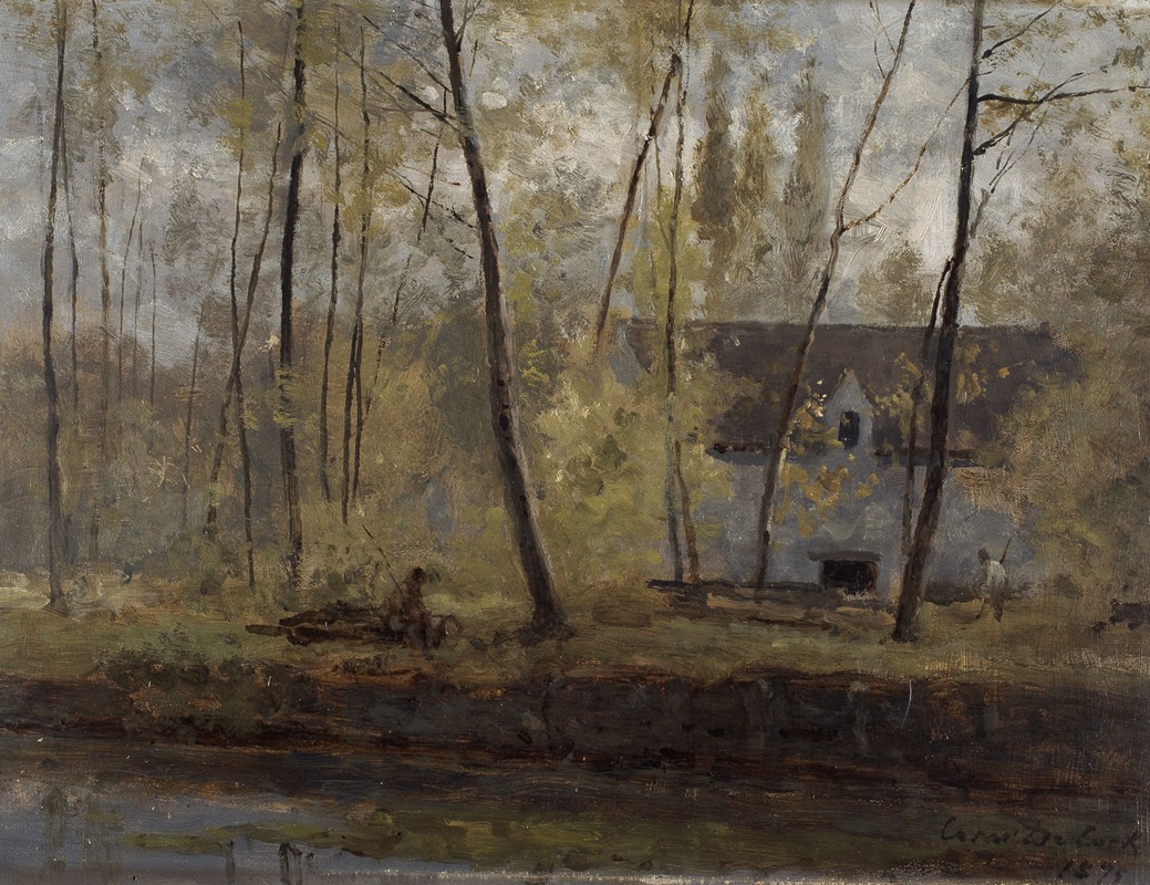 César De Cock - Farmhouse by the Water