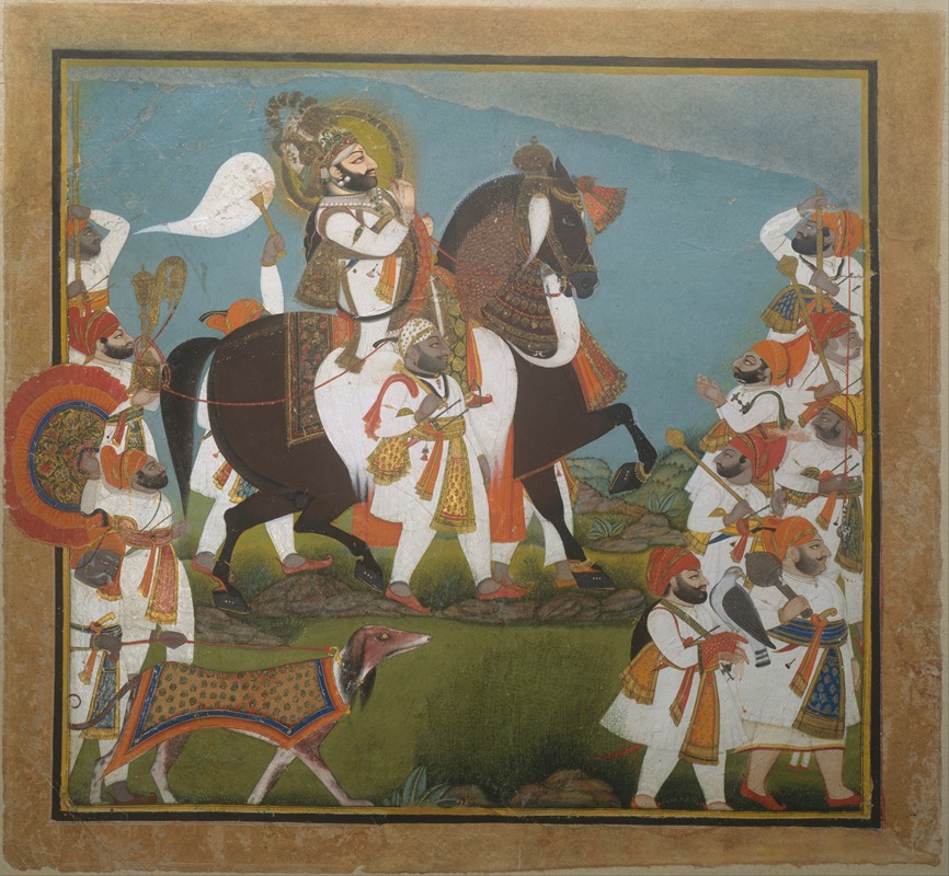 Chokha - Maharana Bhim Singh and Retinue Embark on a Hunt