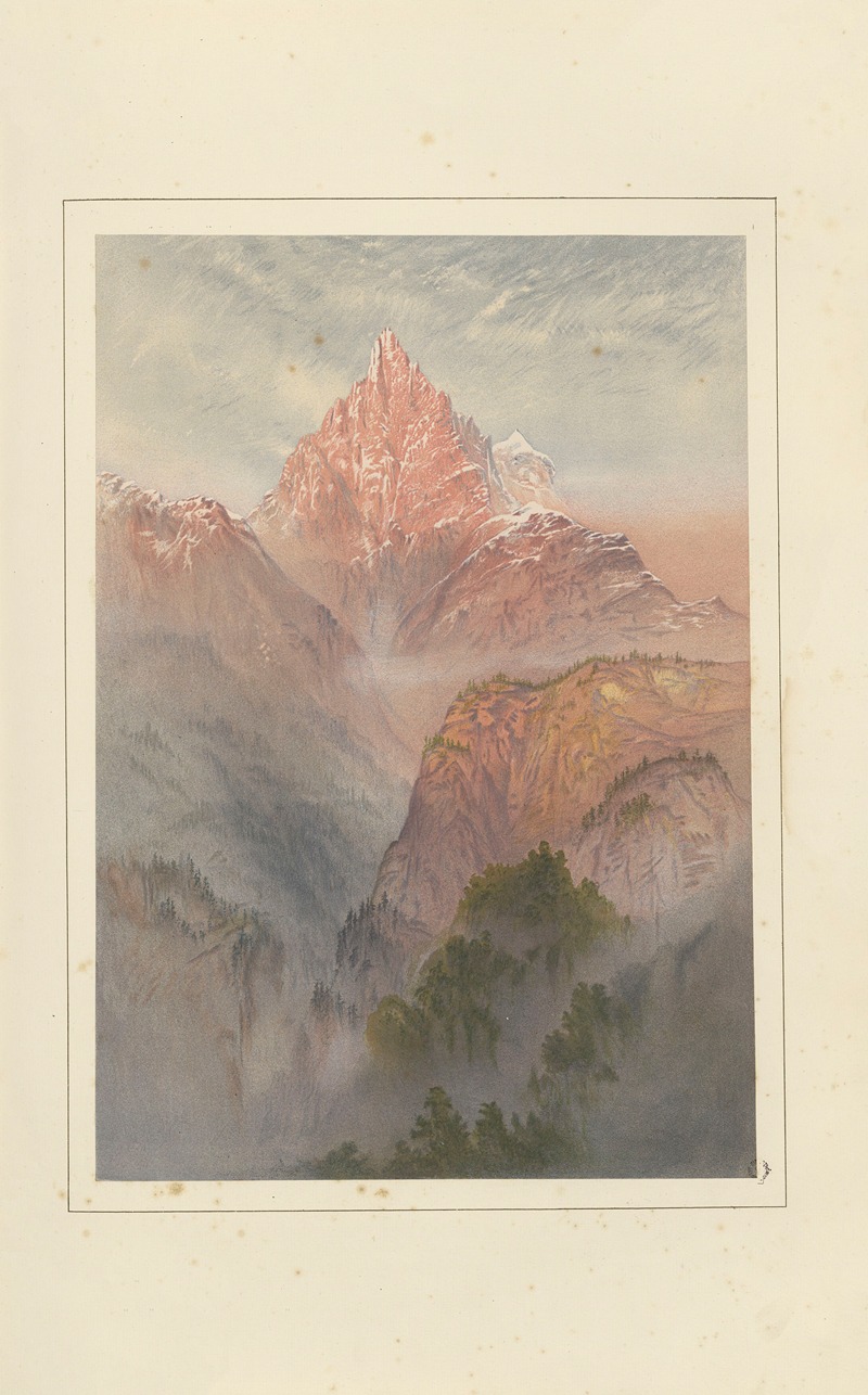 Elijah Walton - The Dent du Midi, from the Valley of the Rhône