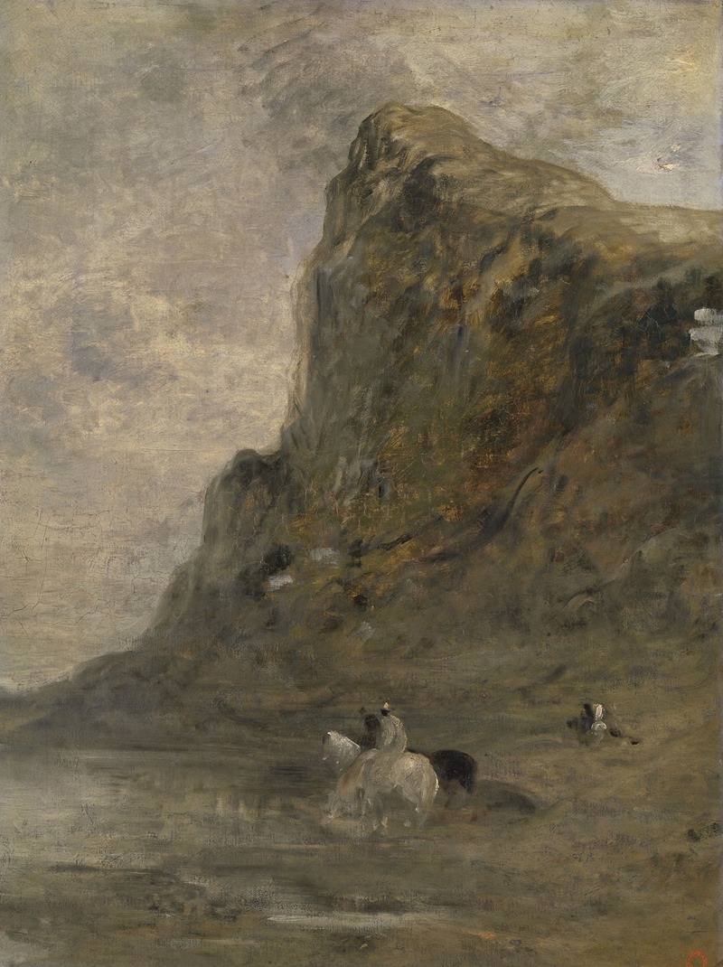 Eugène Fromentin - Horsemen at the Foot of the Chiffa Cliffs