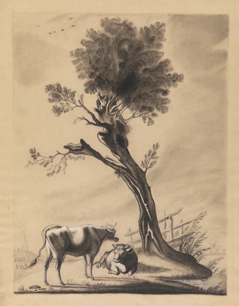 Eugène Joseph Verboeckhoven - Cows in a landscape