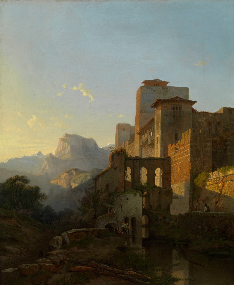 François Antoine Bossuet - Landscape at Ugíjar (Southern Spain)
