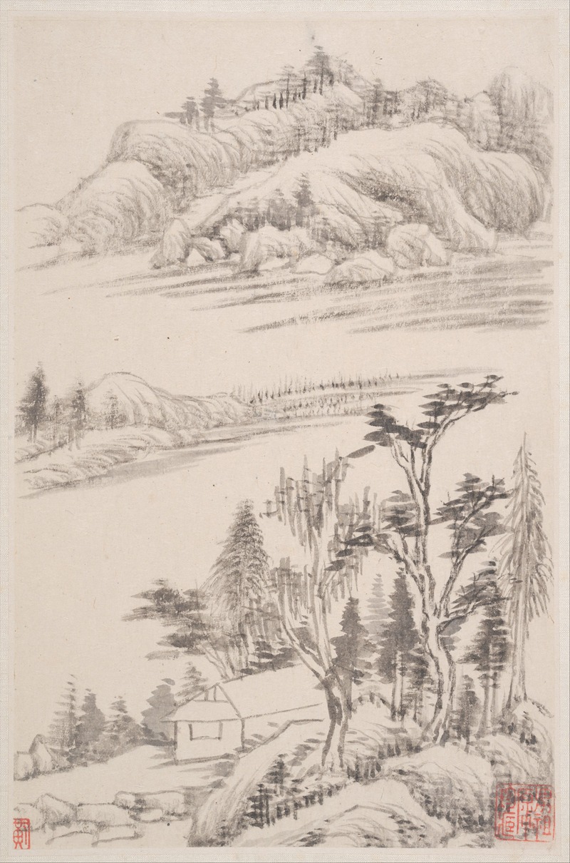 Dong Qichang - Landscapes after old masters Pl.1