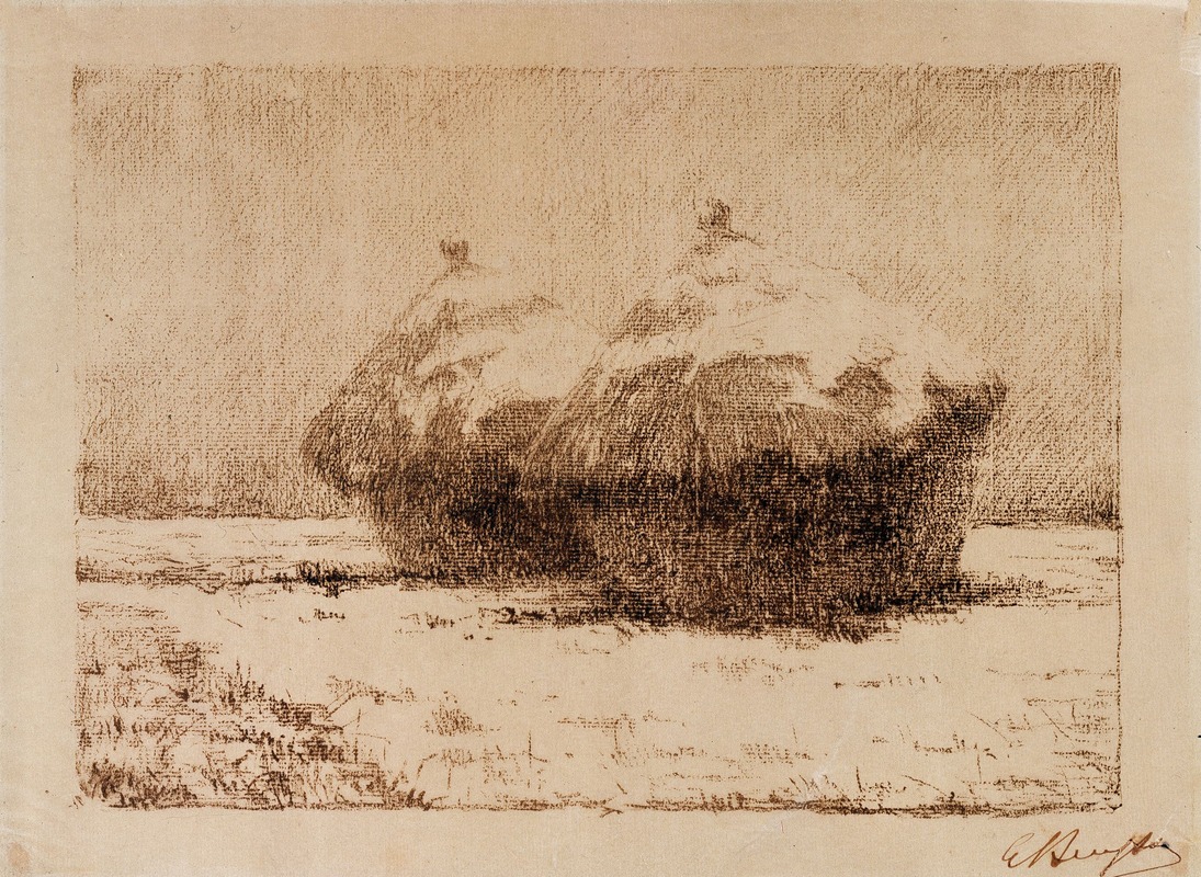 Georges Léon Ernest Buysse - Stacks in Snow