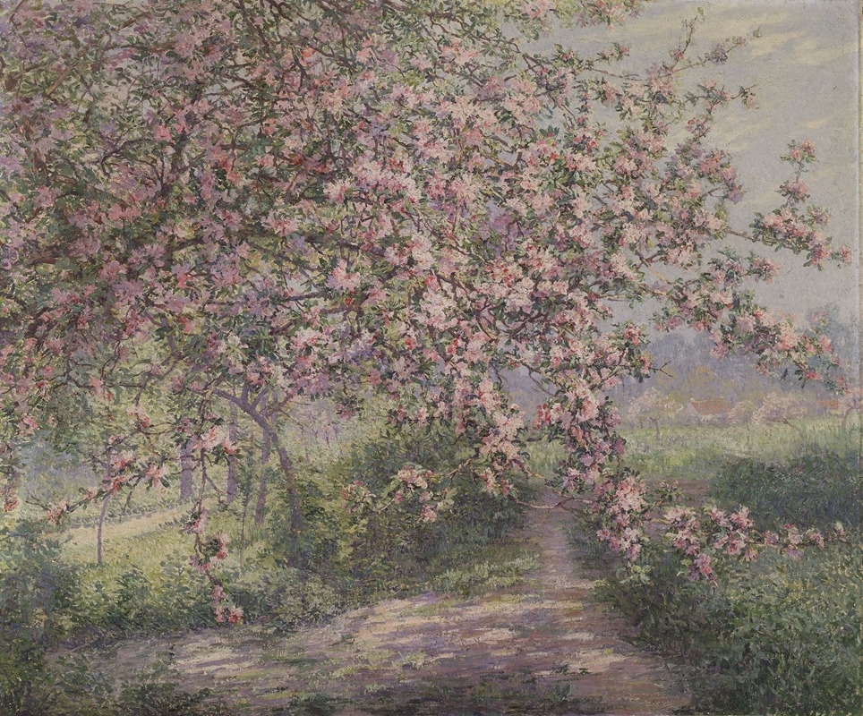 Juliette Wytsman-Trullemans - A Blossoming Apple Tree