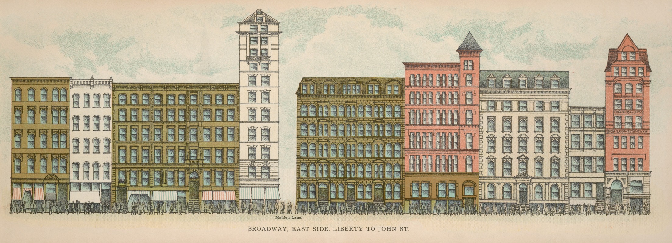 Mail & Express - Broadway, East Side. Liberty to John St.