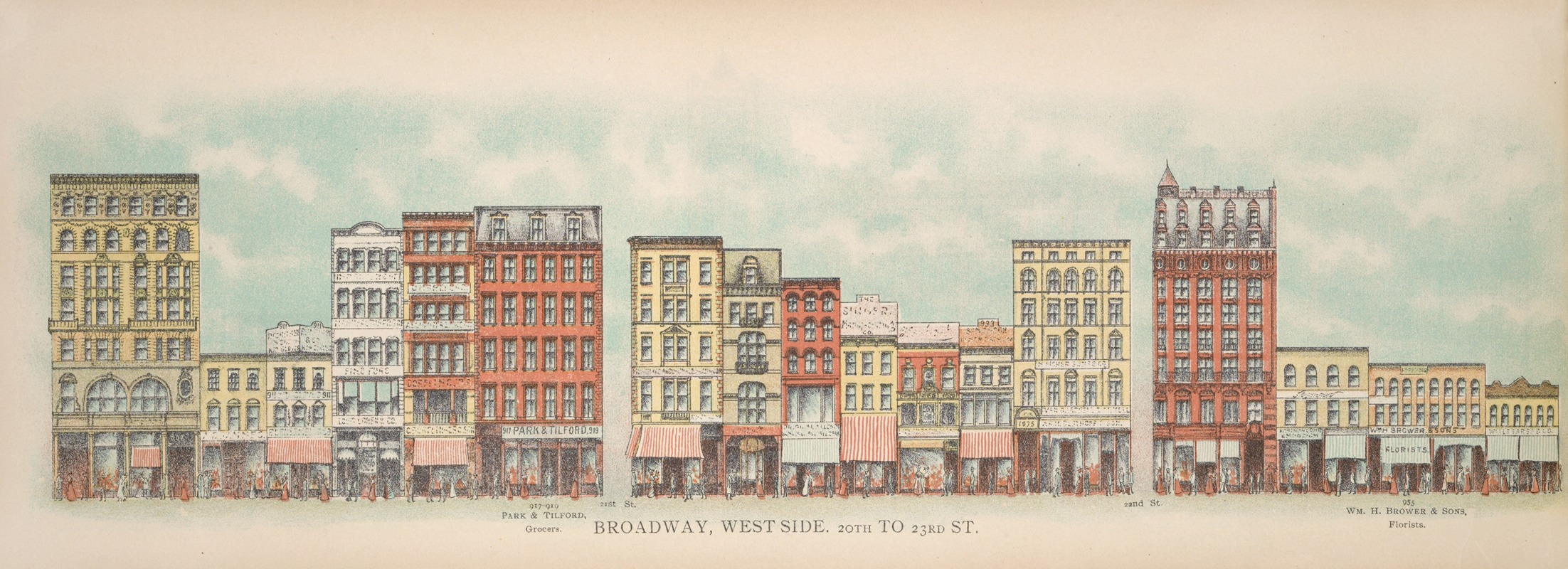Mail & Express - Broadway, West Side. 20th to 23rd St.