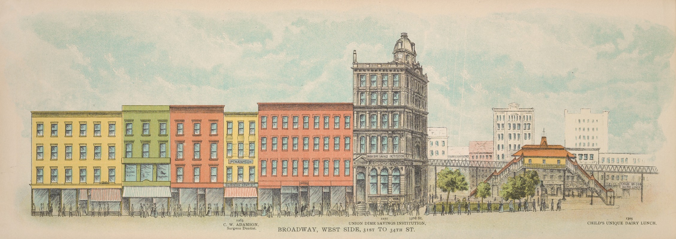 Mail & Express - Broadway, West Side. 31st to 34th St.