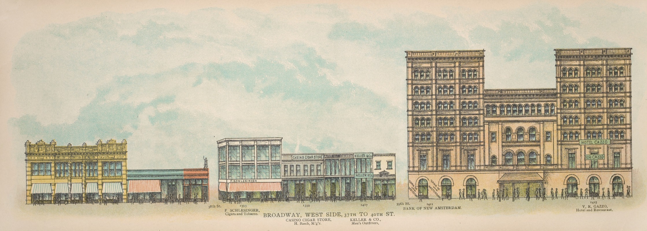 Mail & Express - Broadway, West Side. 37th to 40th St.