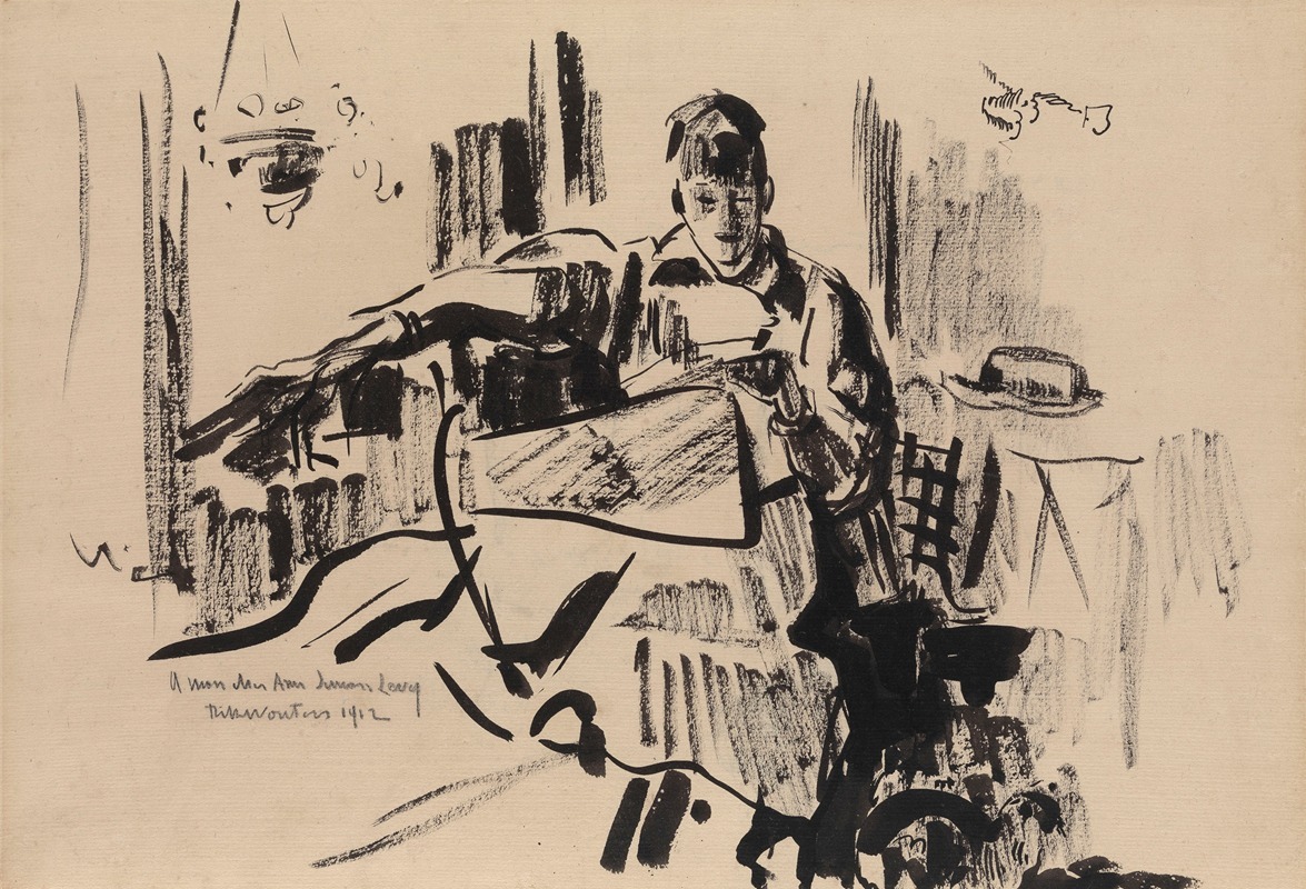 Rik Wouters - Nel Reading a Newspaper