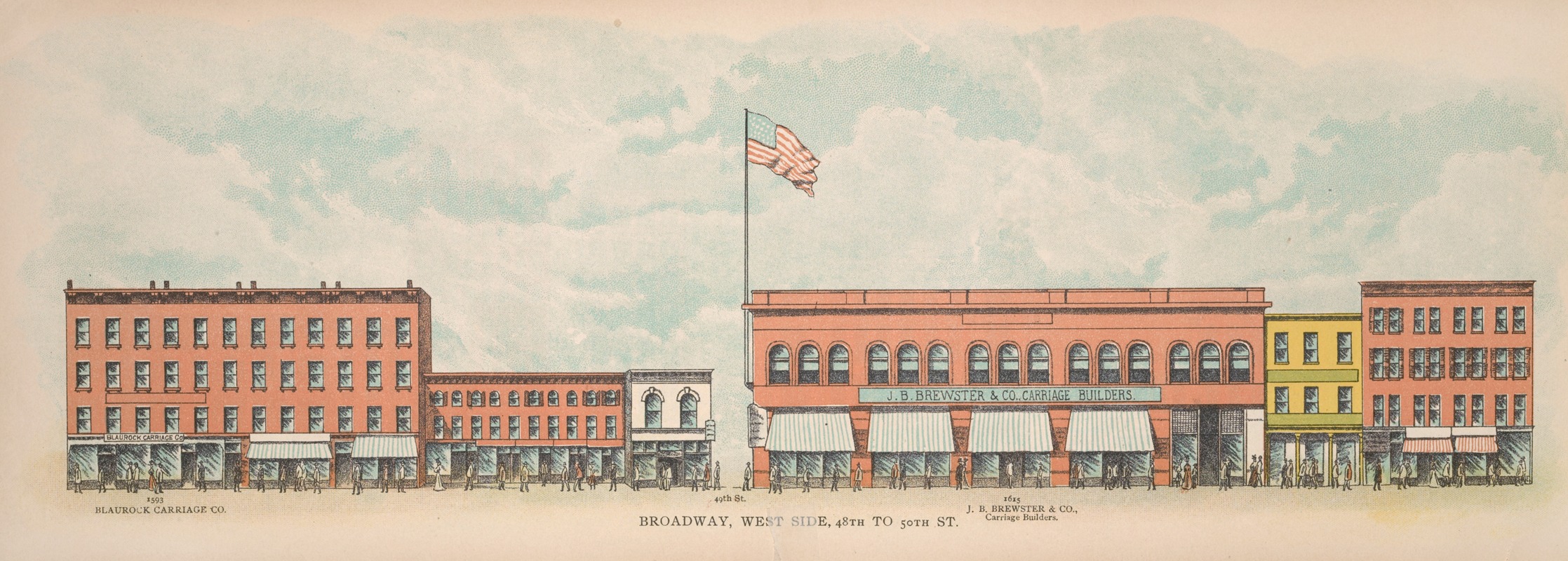 Mail & Express - Broadway, West Side. 48th to 50th St.