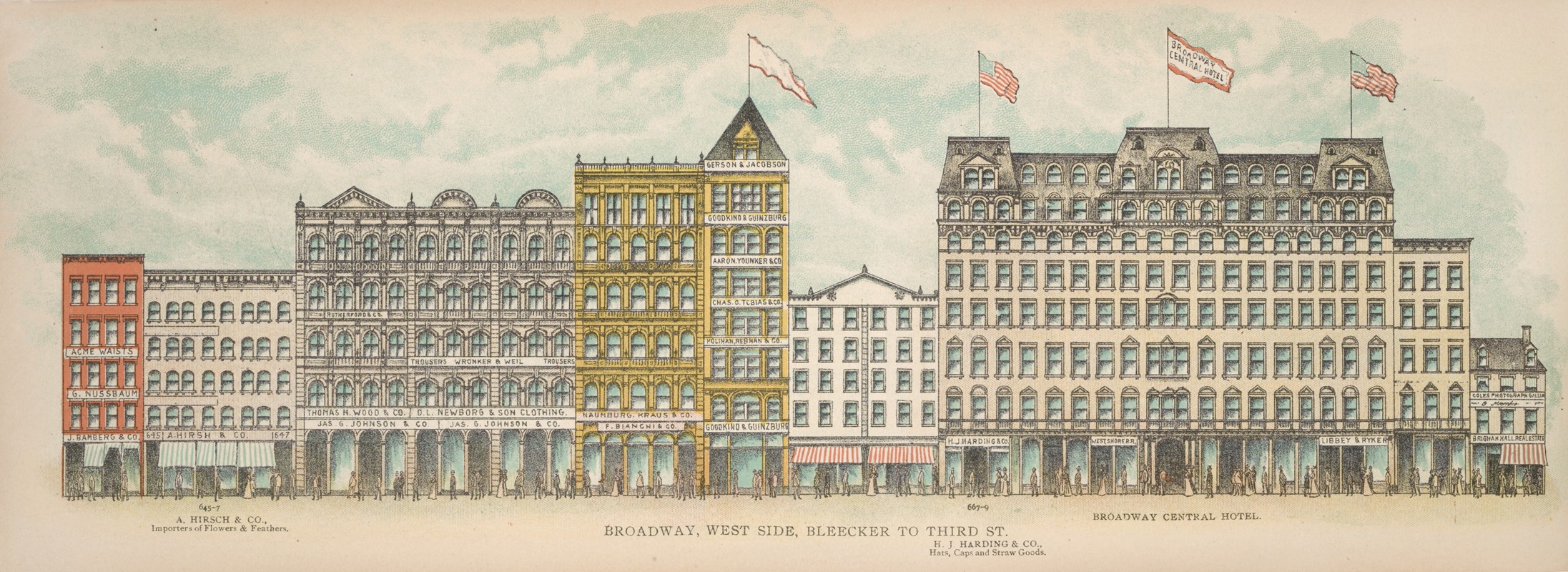 Mail & Express - Broadway, West Side. Bleecker to Third St.