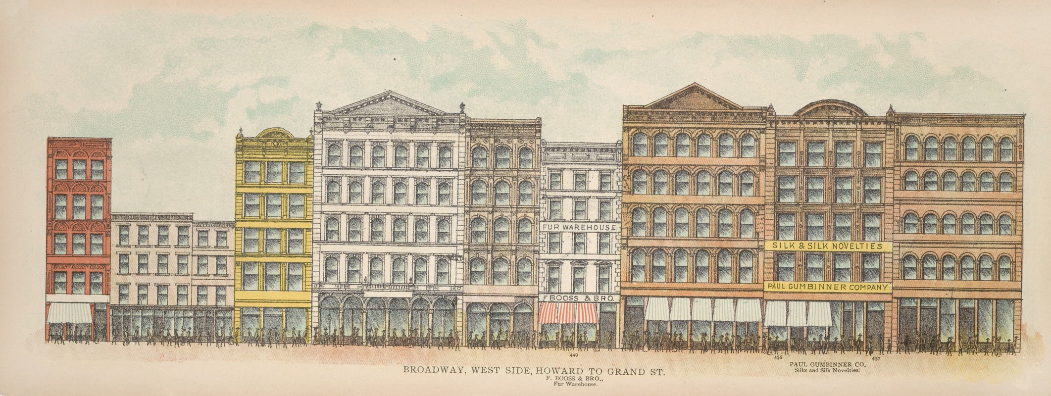 Mail & Express - Broadway, West Side. Howard to Grand St.