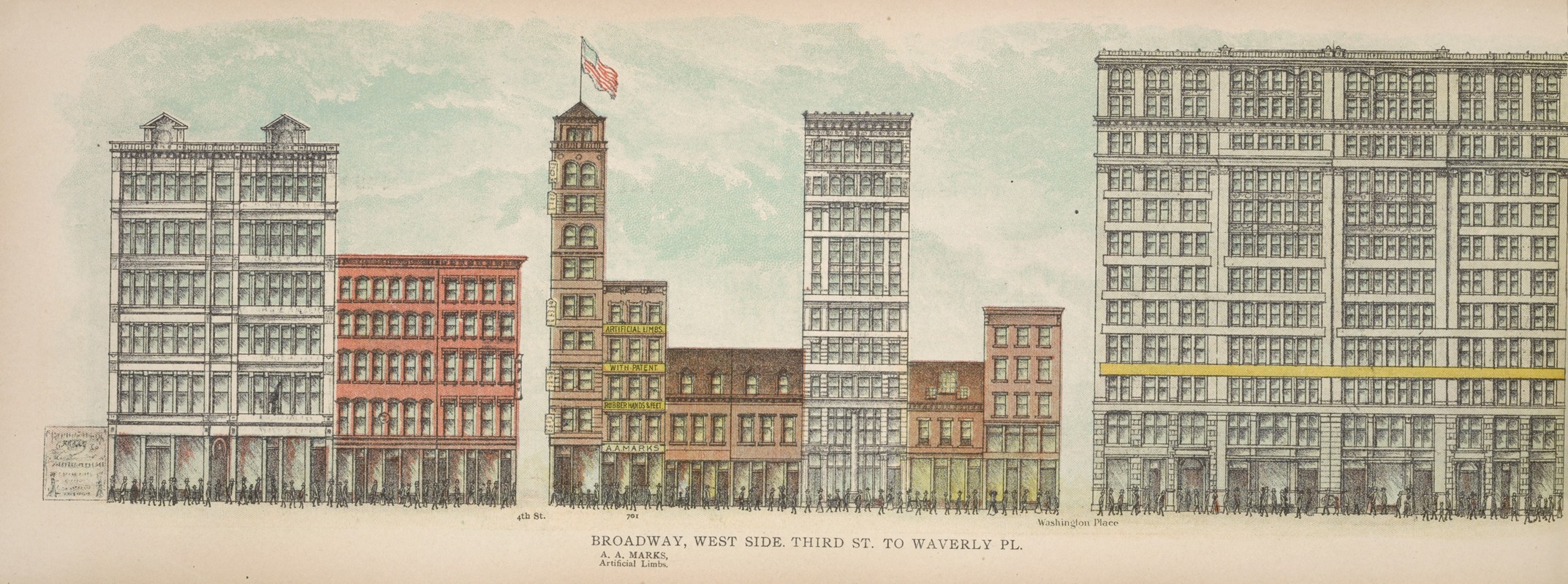 Mail & Express - Broadway, West Side. Third St. to Waverly Pl.