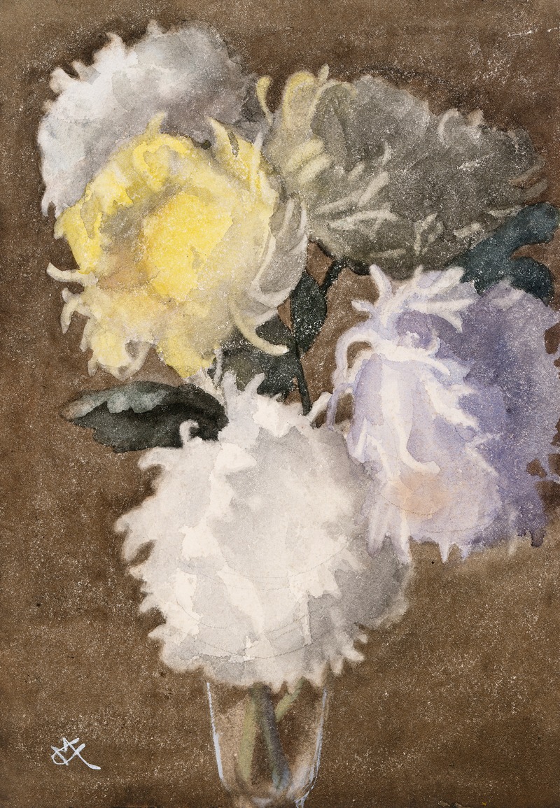 Clare Marsh - Still Life of Chrysanthemums