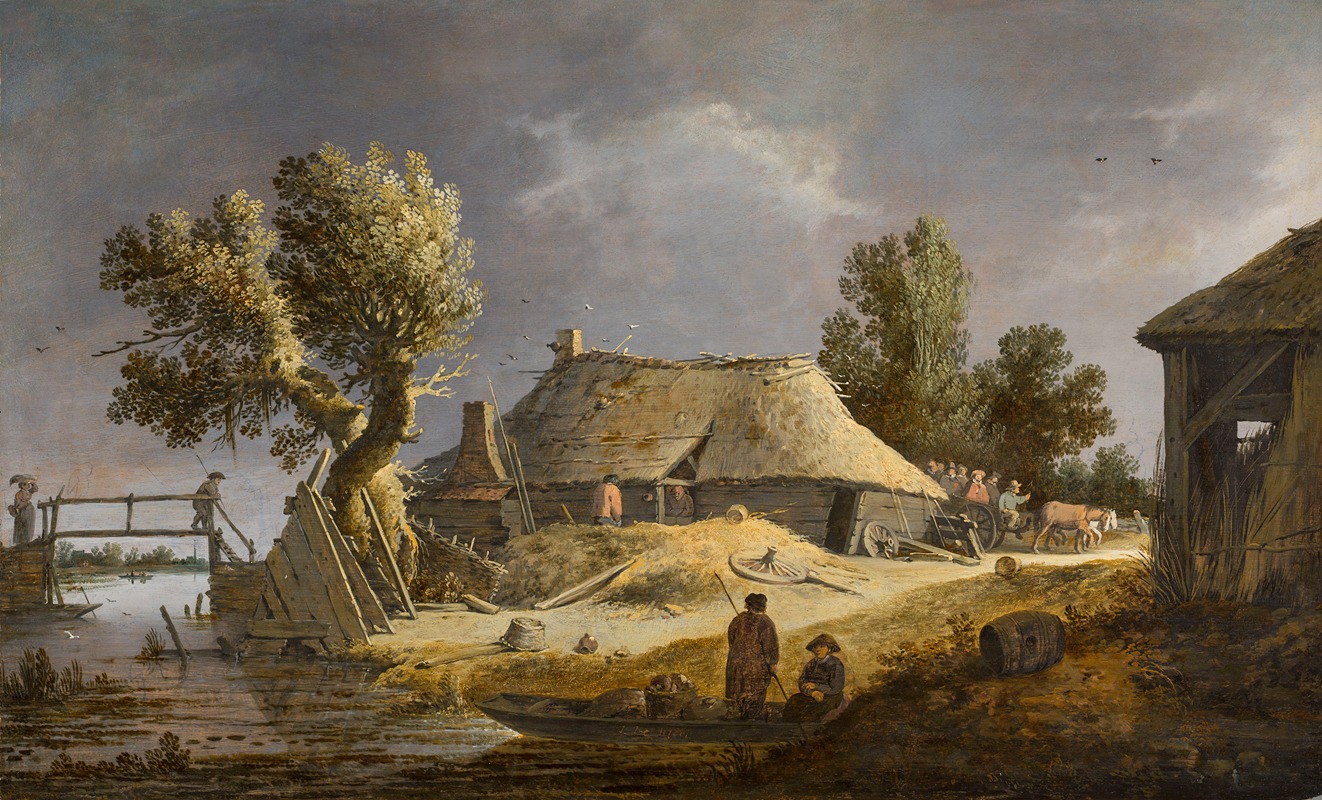 Pieter de Bloot - Landscape with a Farmhouse