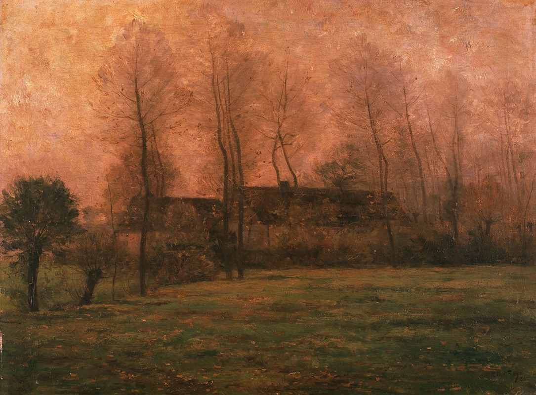 Rodolphe Wytsman - Farm at Dusk