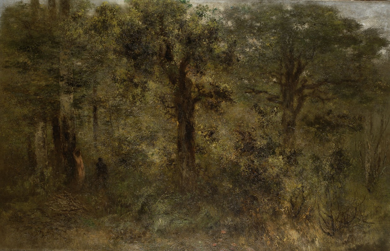 Xavier de Cock - Woodland Scene in Gasny (Normandy)