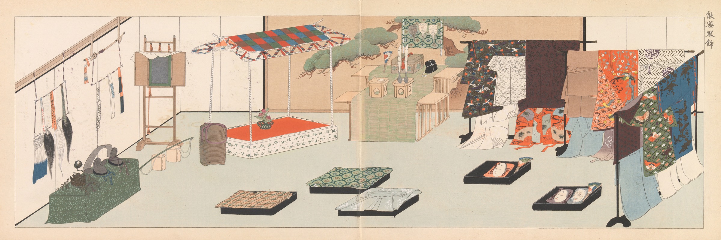 Furuya Kōrin - Sixteen Illustrations of Ancient Ceremonial Displays Pl.10