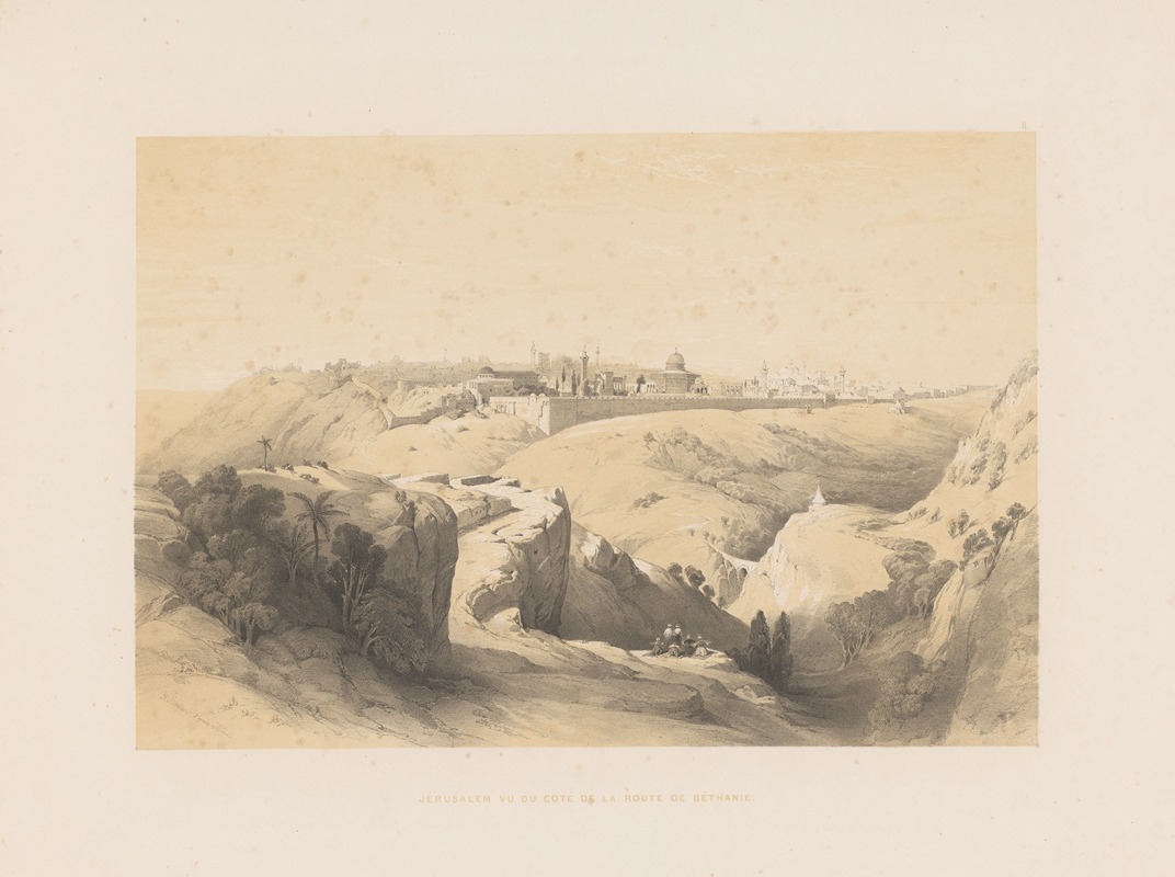 François Stroobant - Jérusalem vu du coté de la route de Béthanie