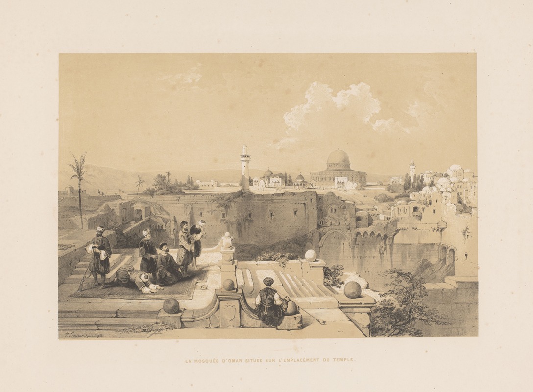 François Stroobant - La mosquée d’Omar située sur l’emplacement du templ