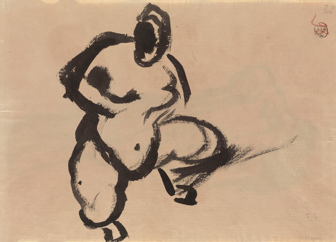 Rik Wouters - Squatting Nude