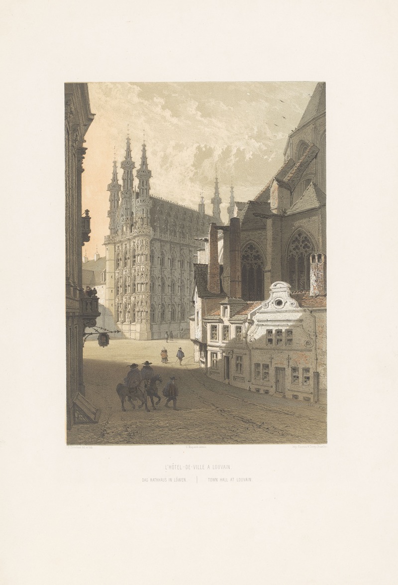 François Stroobant - Town hall at Louvain