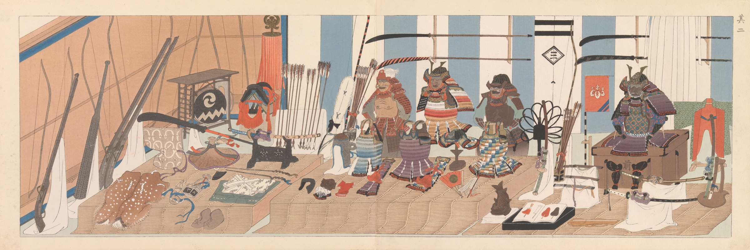 Furuya Kōrin - Sixteen Illustrations of Ancient Ceremonial Displays Pl.14