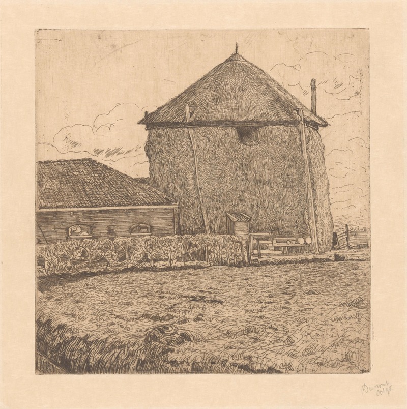 Pieter Dupont - Boerderij met hooischuur