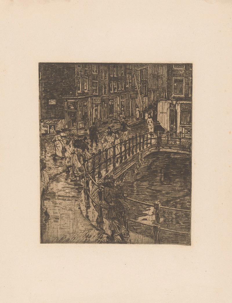 Pieter Dupont - Brug over de Prinsengracht in Amsterdam