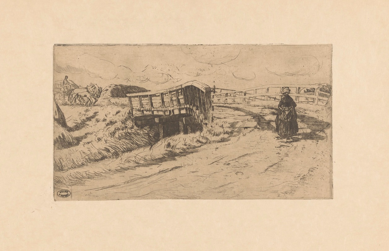 Pieter Dupont - Landweg met brug 2